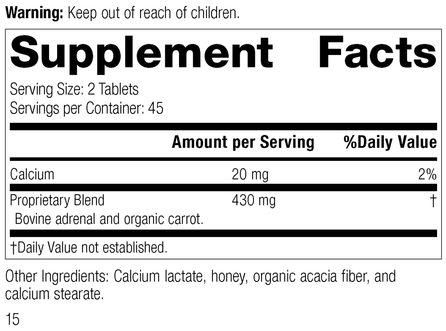 Adrenal Desiccated