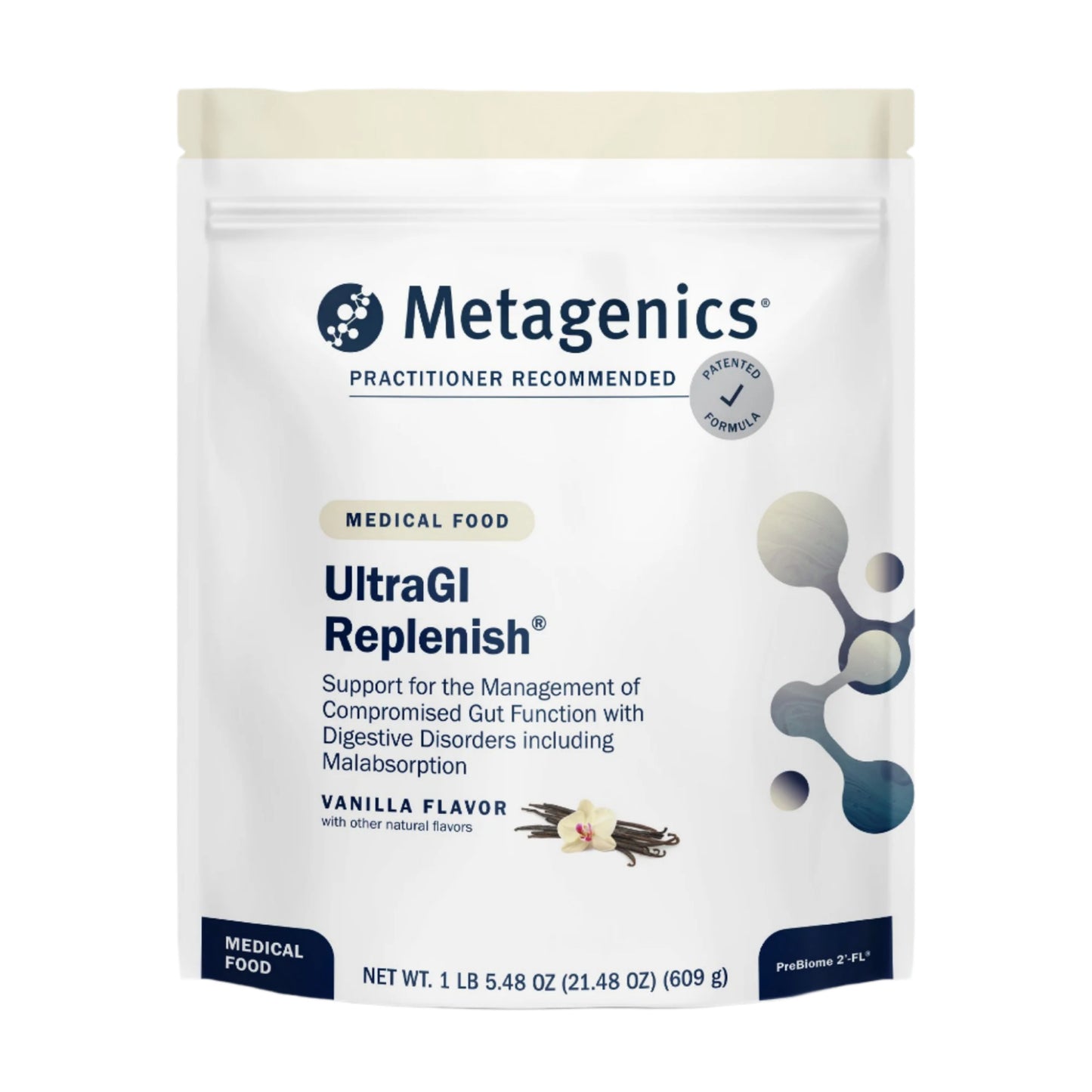 UltraGI Replenish Gut Support - Vanilla (pea & rice)