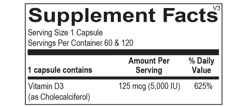 Vitamin D 5,000IU