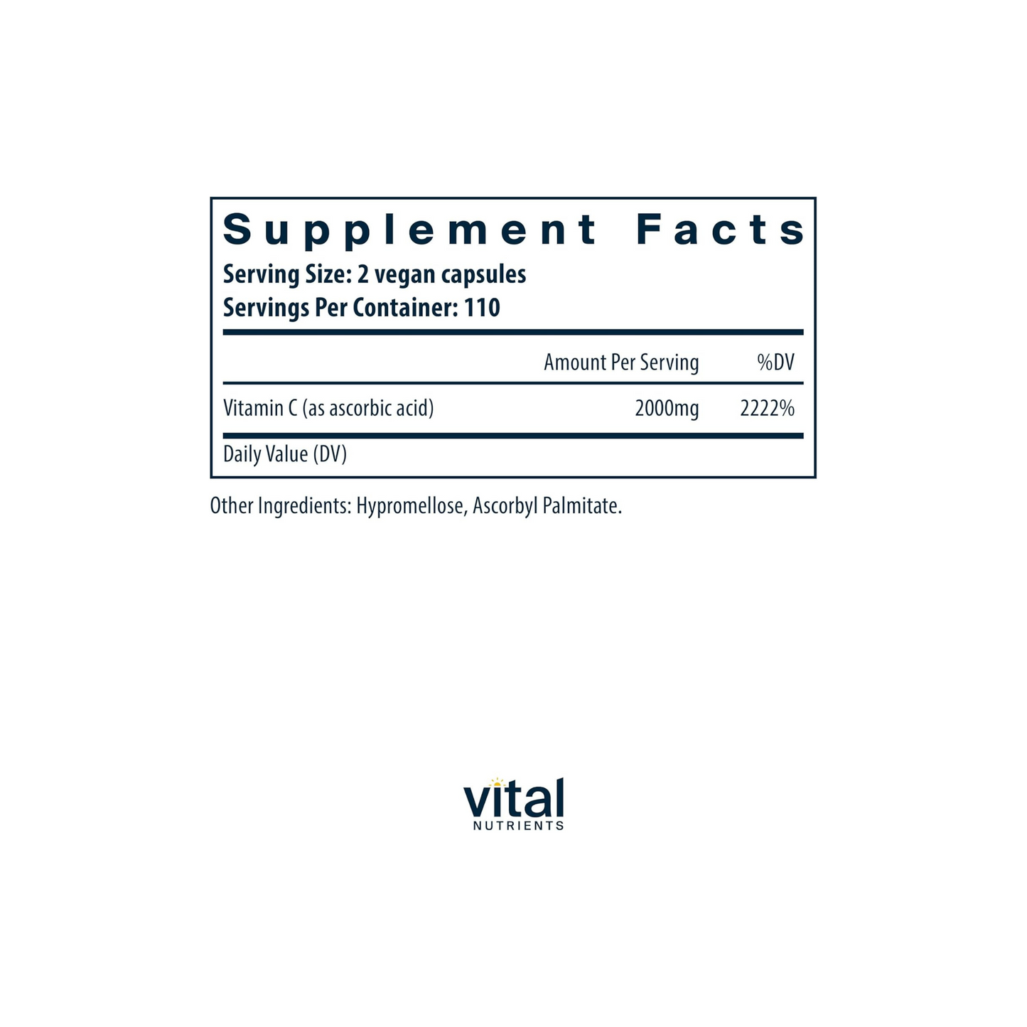 Vitamin C 100% Pure 1000mg