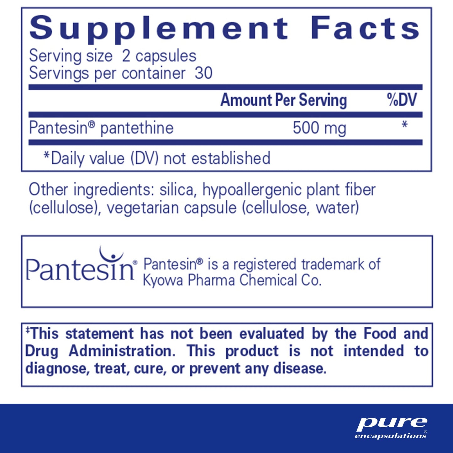 Pantethine 250mg