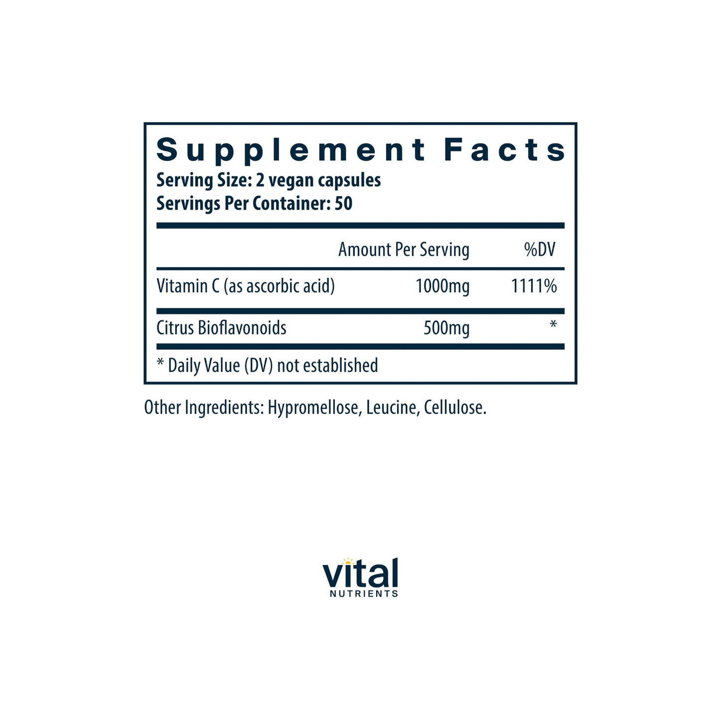 Vitamin C 500mg W/Bioflavonoids