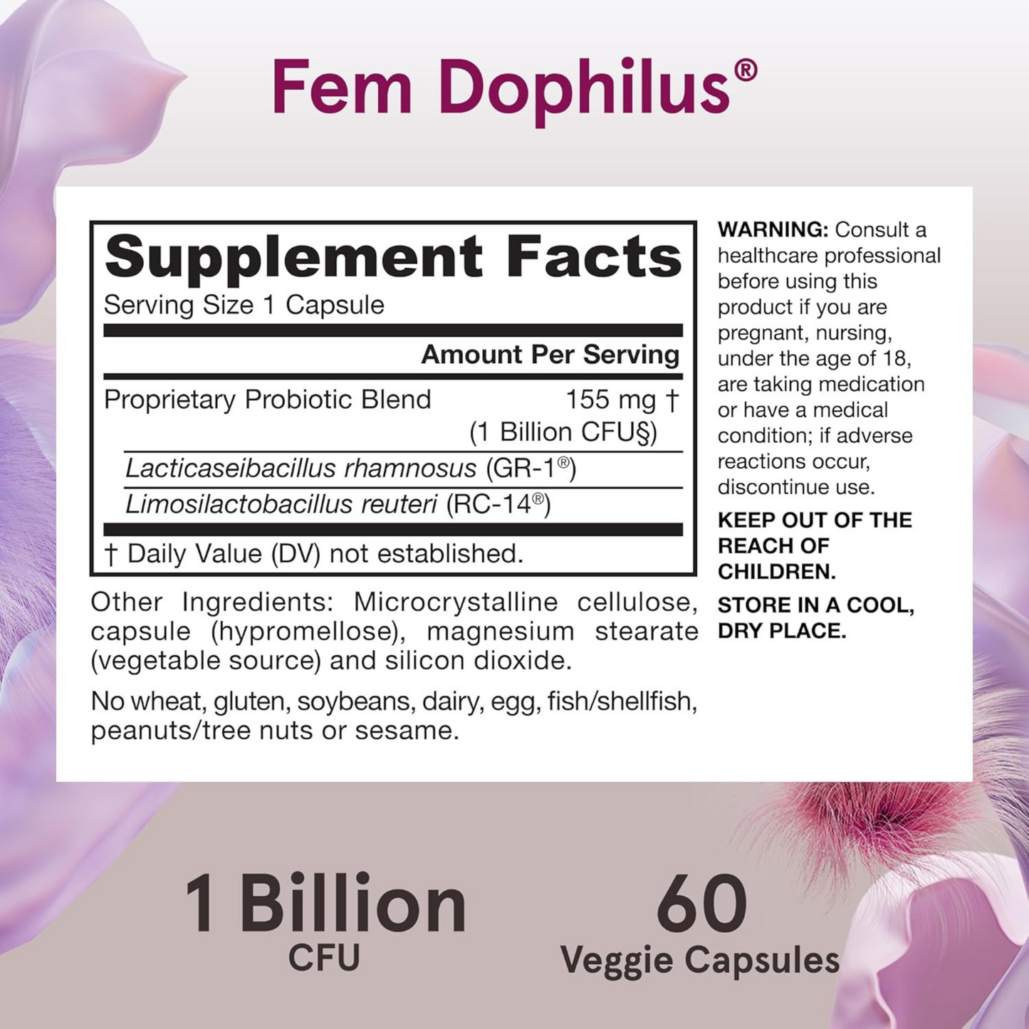 Fem-Dophilus - 1 Billion CFU (Shelf Stable)
