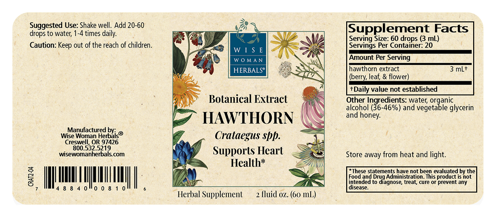 Crataegus spp. / Hawthorn Tincture (b/o - June)
