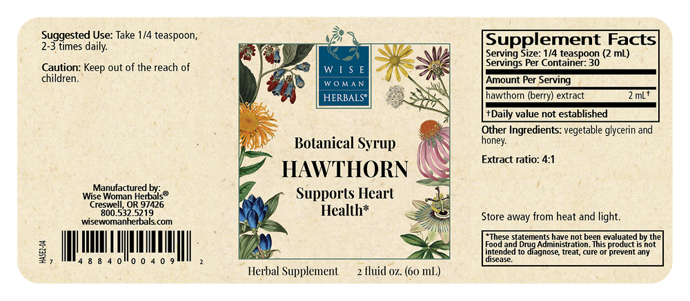Hawthorn Botanical Syrup (Previously Solid Extract)