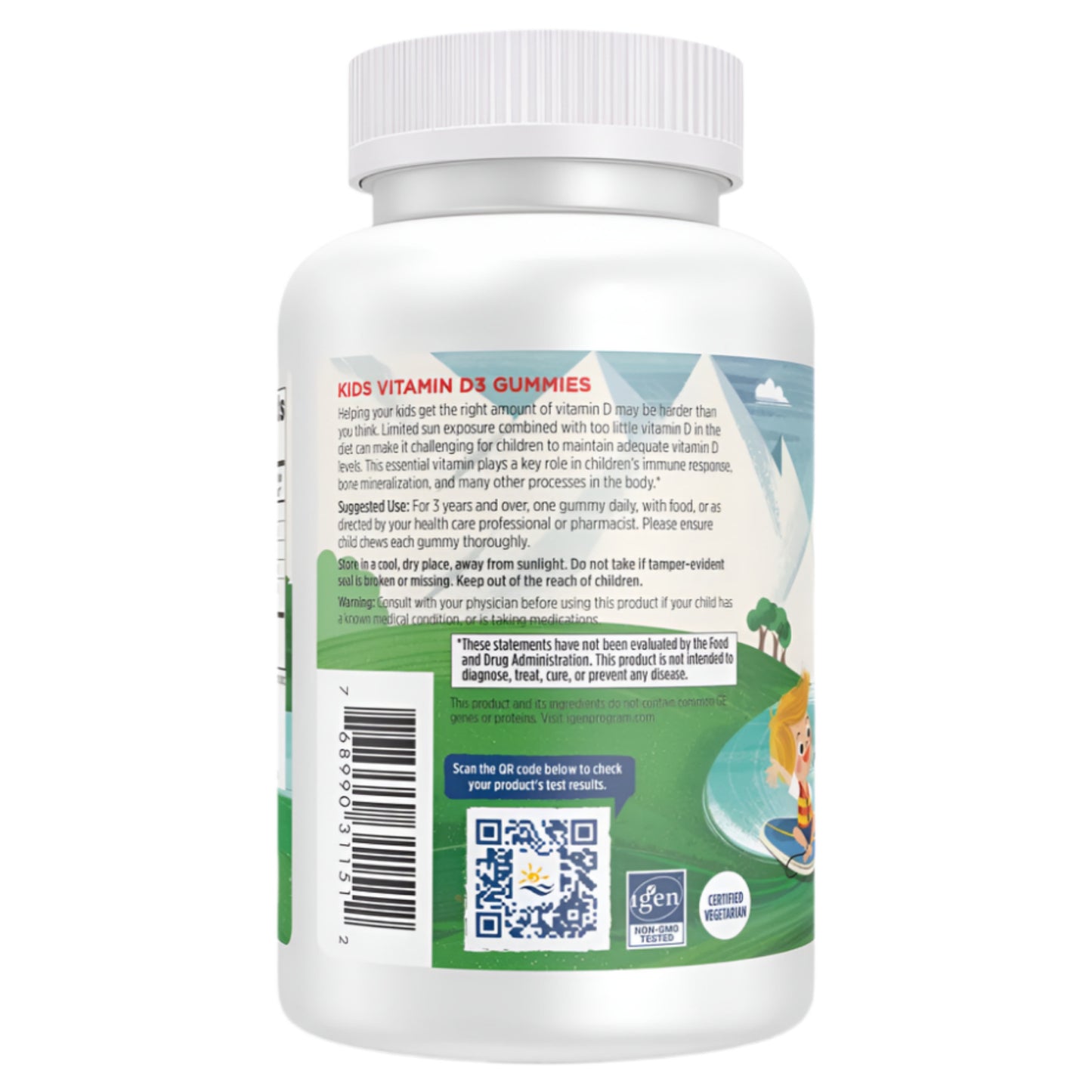 Vitamin D3 Gummies Kids 400iu - Watermelon Splash