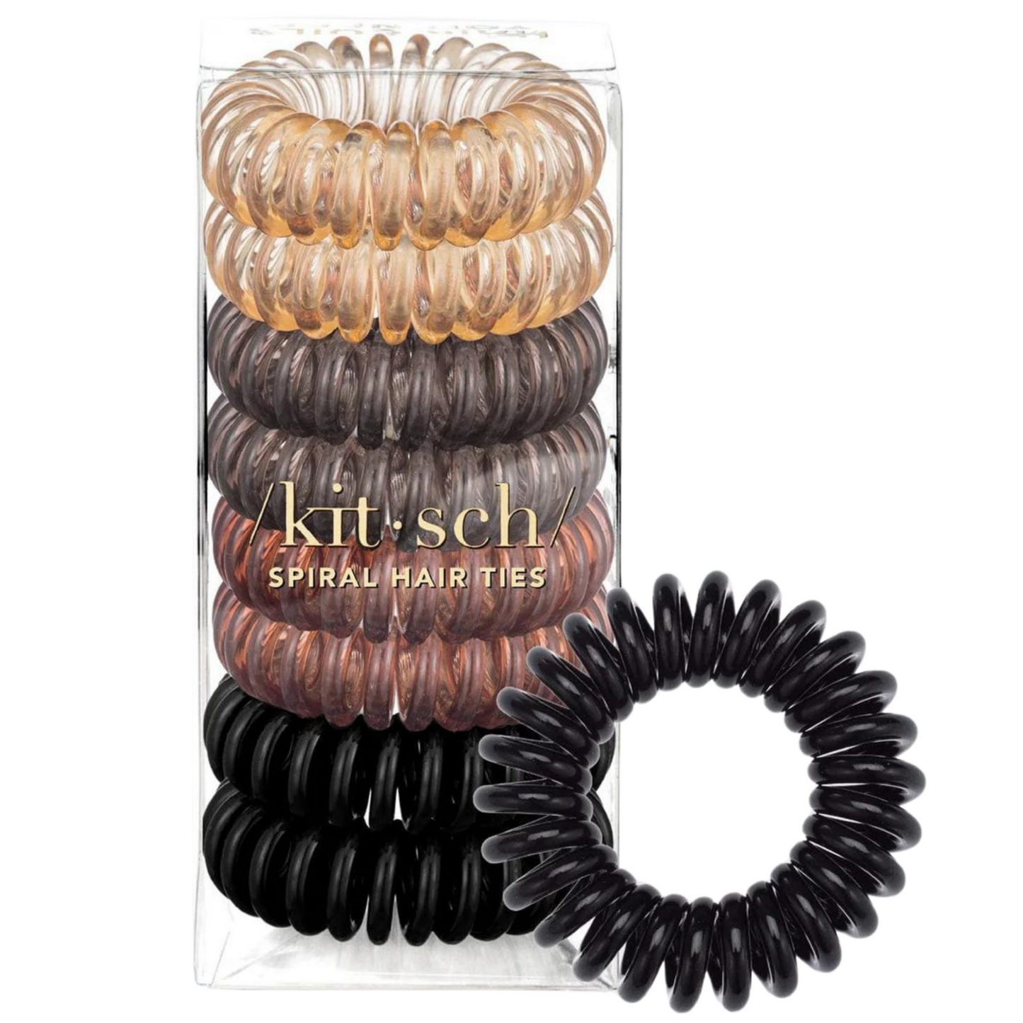 Spiral Hair Ties - Brunette