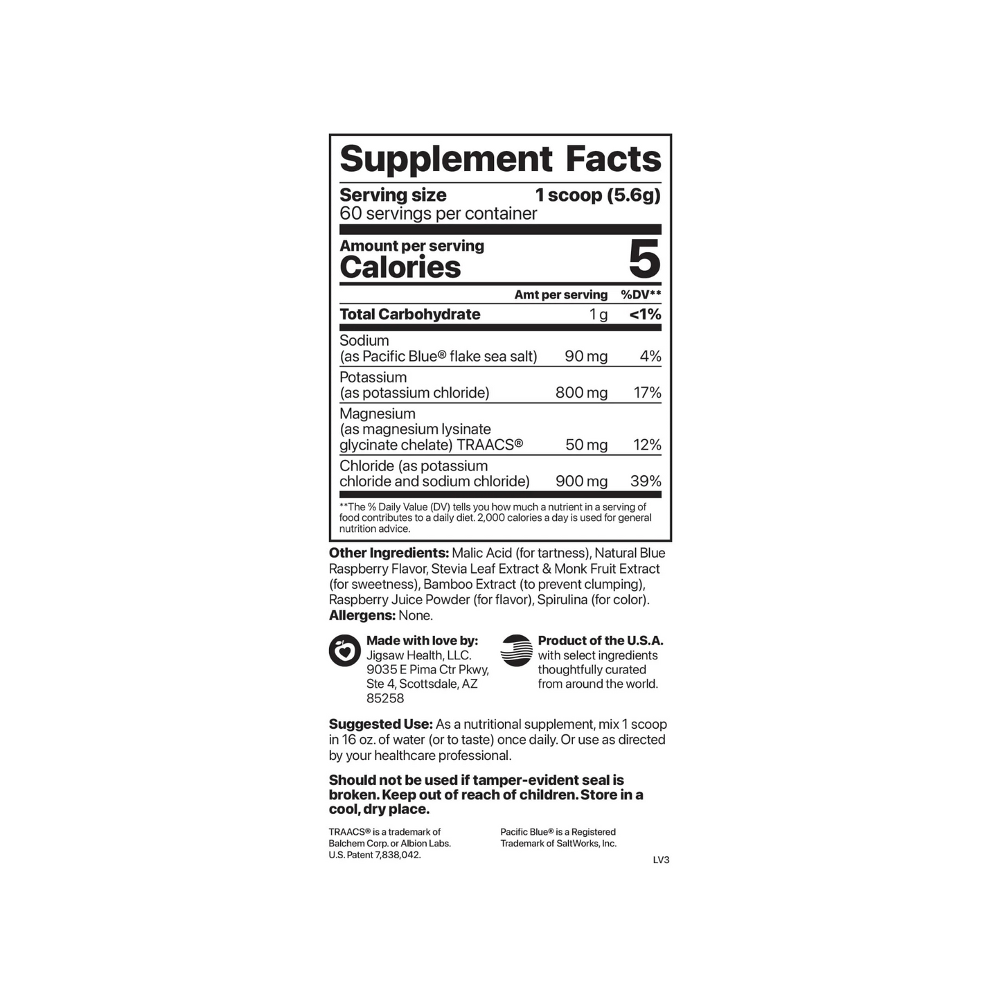 Potassium Cocktail Tub (formerly: Pickleball Cocktail) - Blue Raspberry