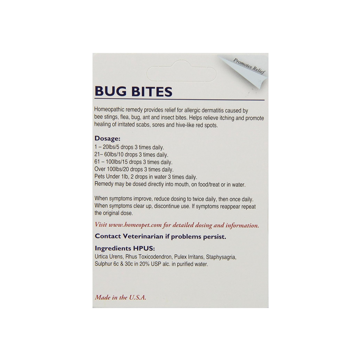 HomeoPet Bug Bites