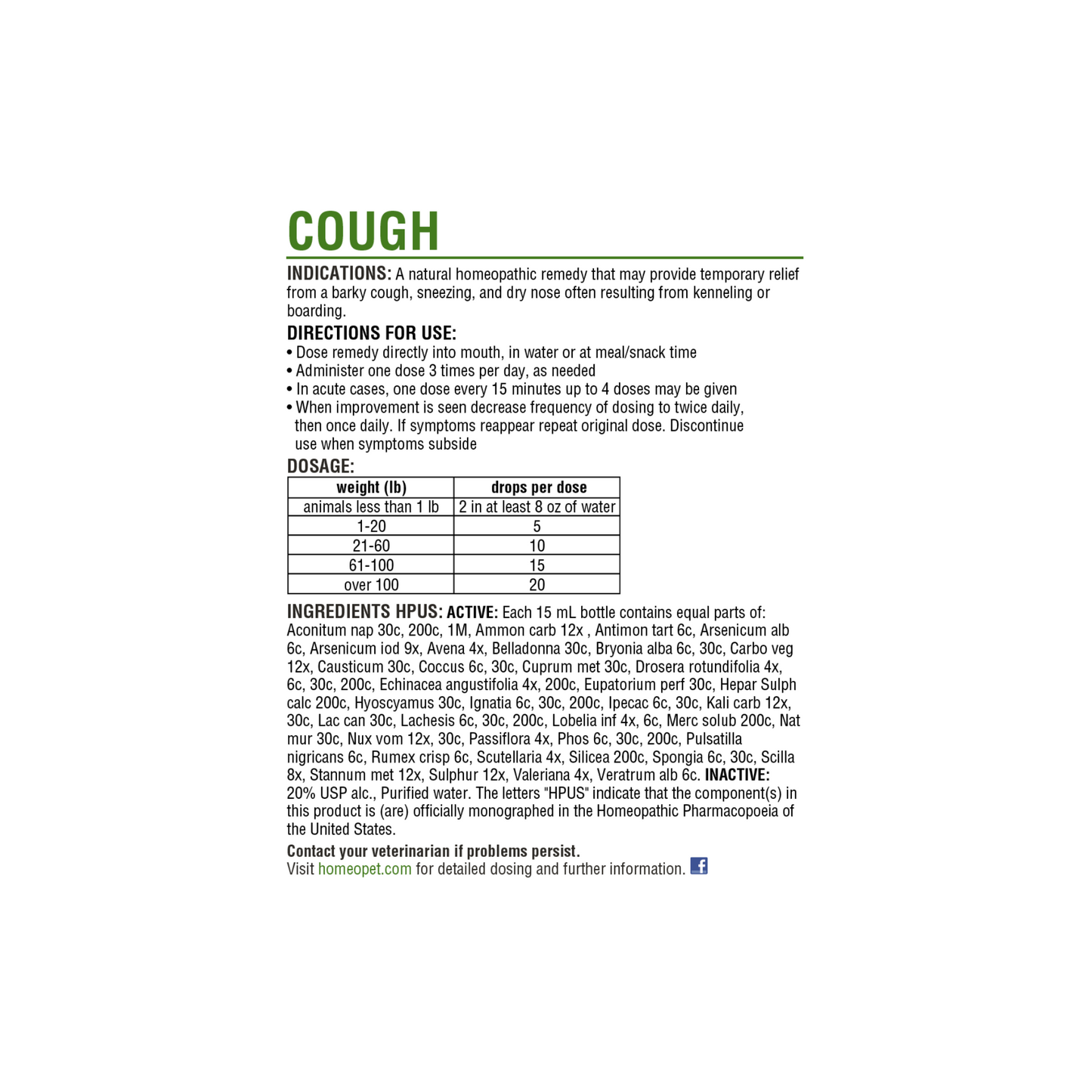 HomeoPet Cough