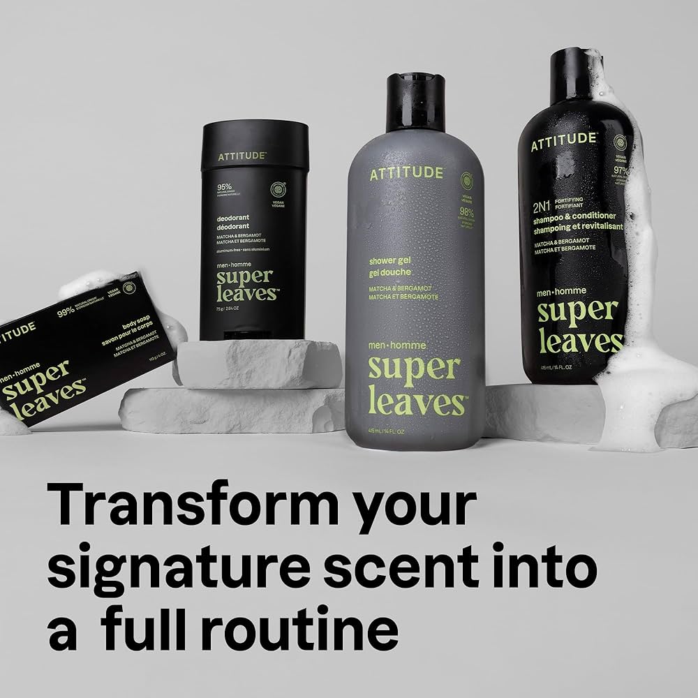 Attitude Super Leaves Body Soap Bar (for men)