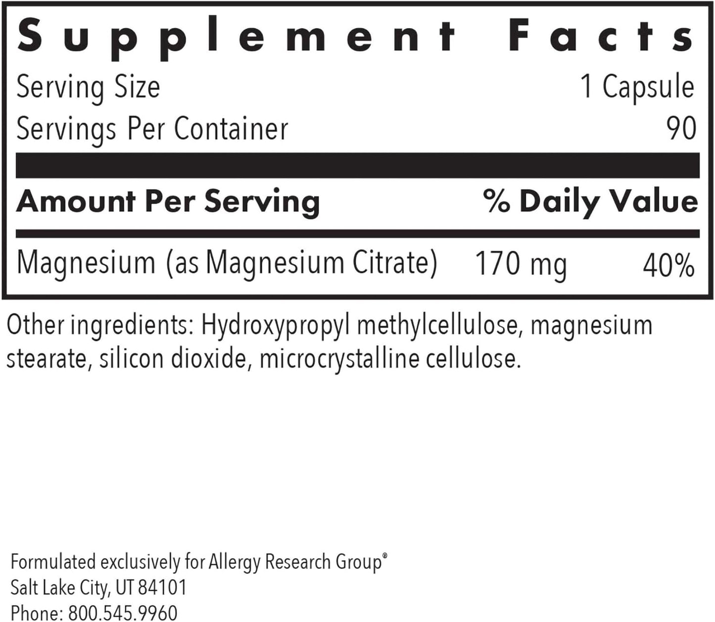 Magnesium Citrate