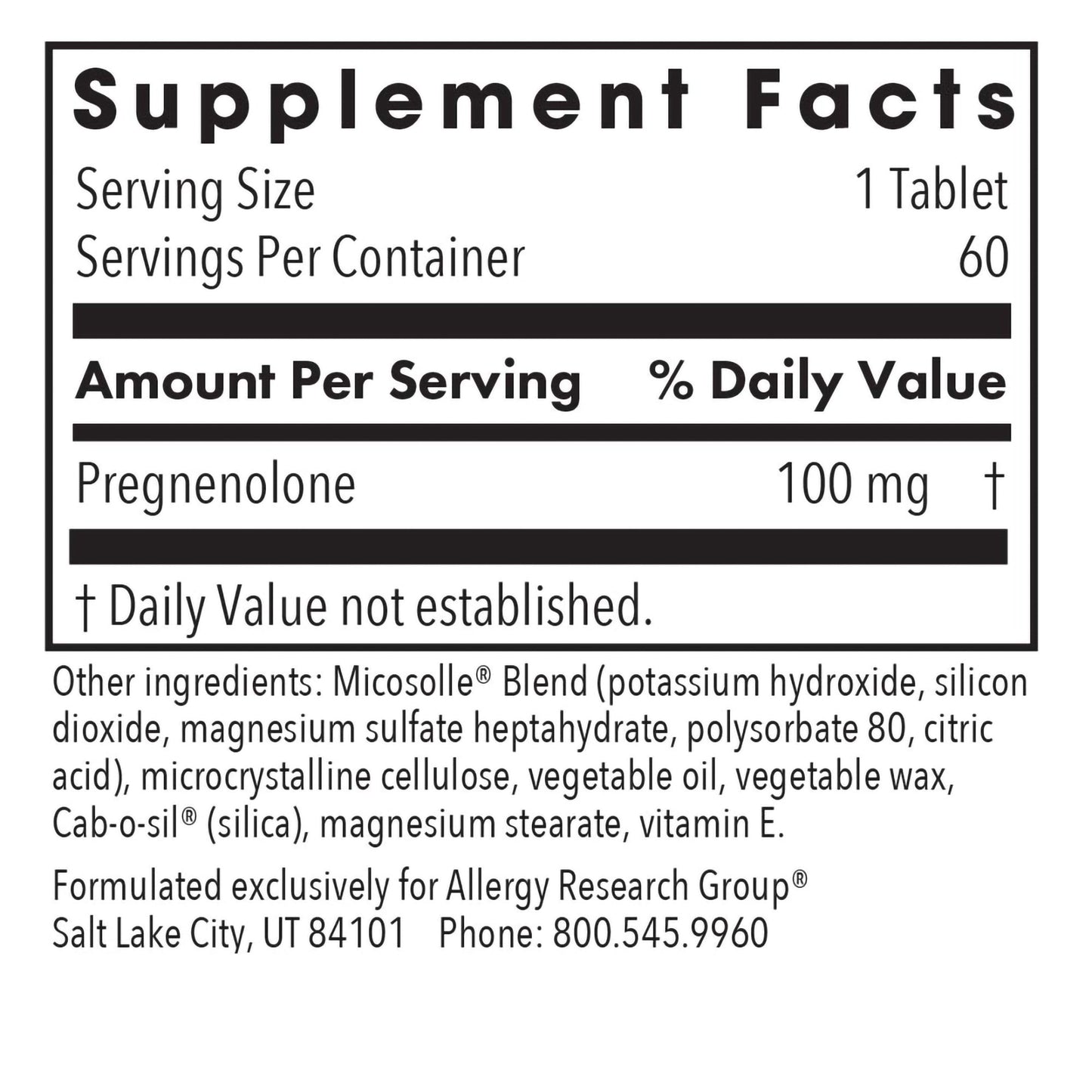 Pregnenolone 100 Hormone Support