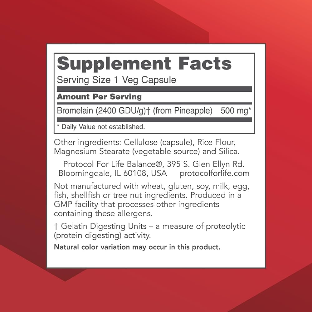 Bromelain 2400 GDU/g 500mg