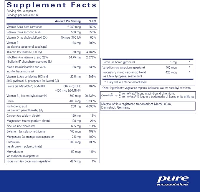 Nutrient 950 w/o Cu, Fe and Iodine