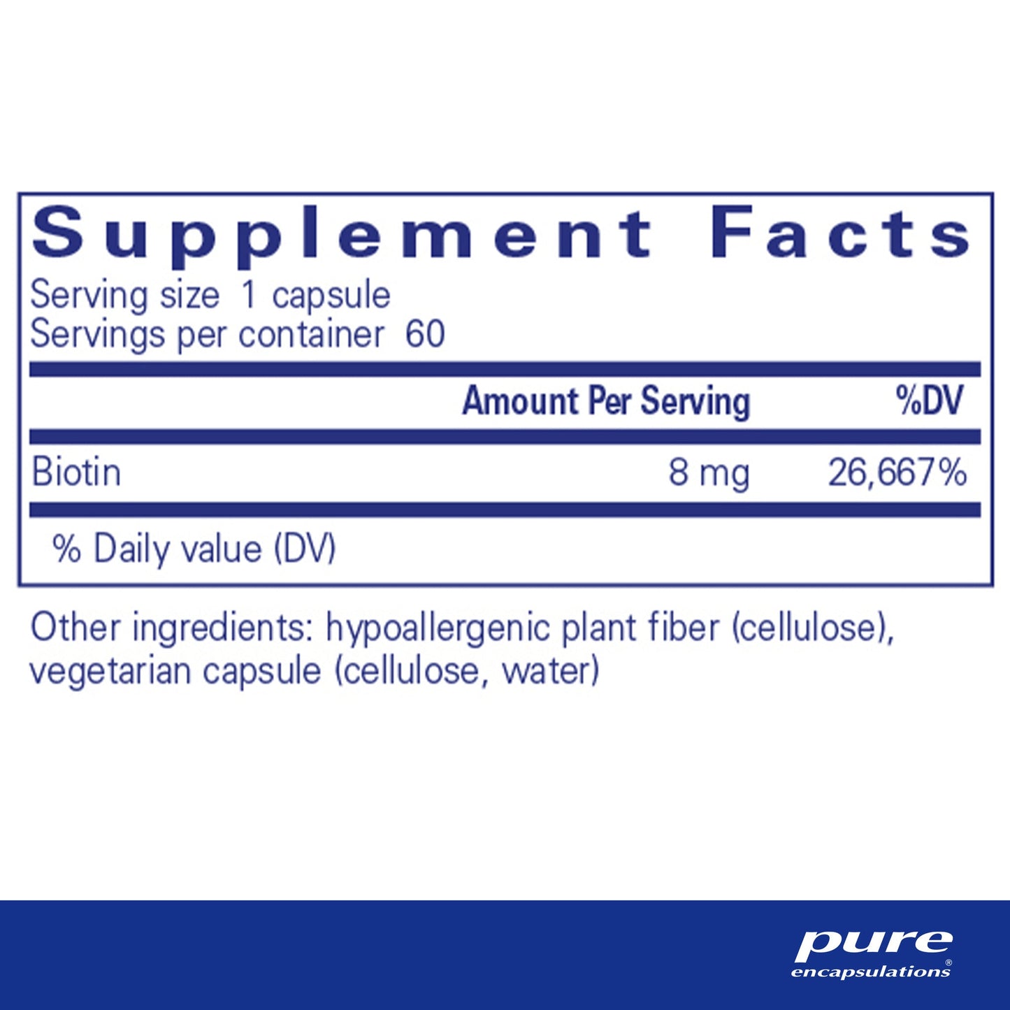 Biotin 8mg