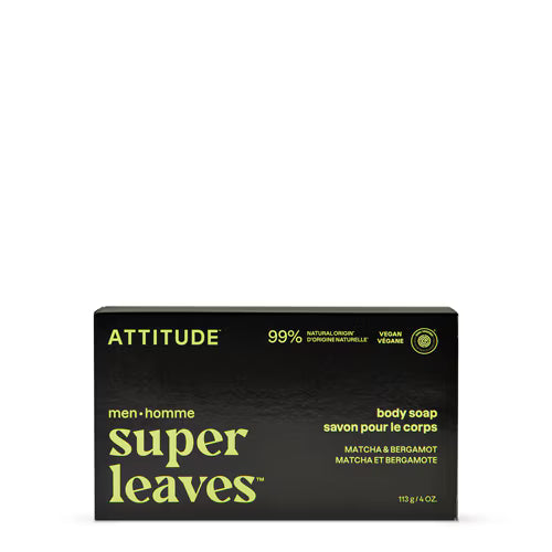 Attitude Super Leaves Body Soap Bar (for men)