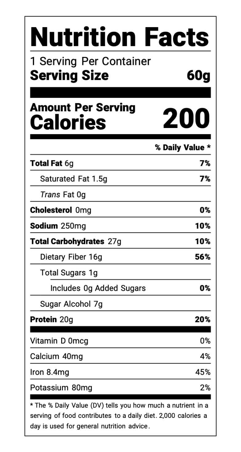 No Cow Protein Bar Chocolate Chip Cookie Dough