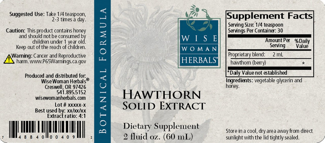 Hawthorn Botanical Syrup (Previously Solid Extract)