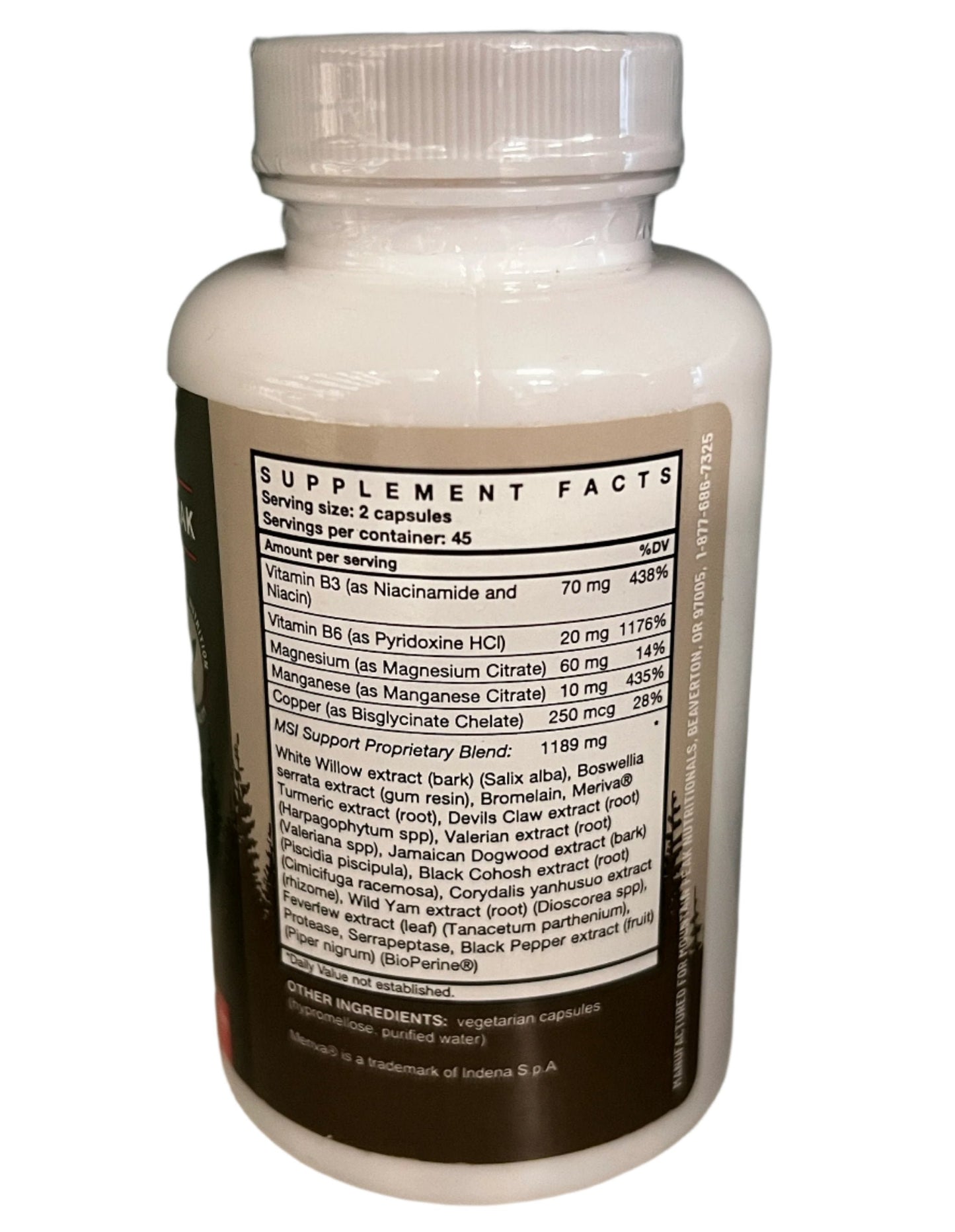 MSI Support (Formerly Musculoskeletal Injury Formula)