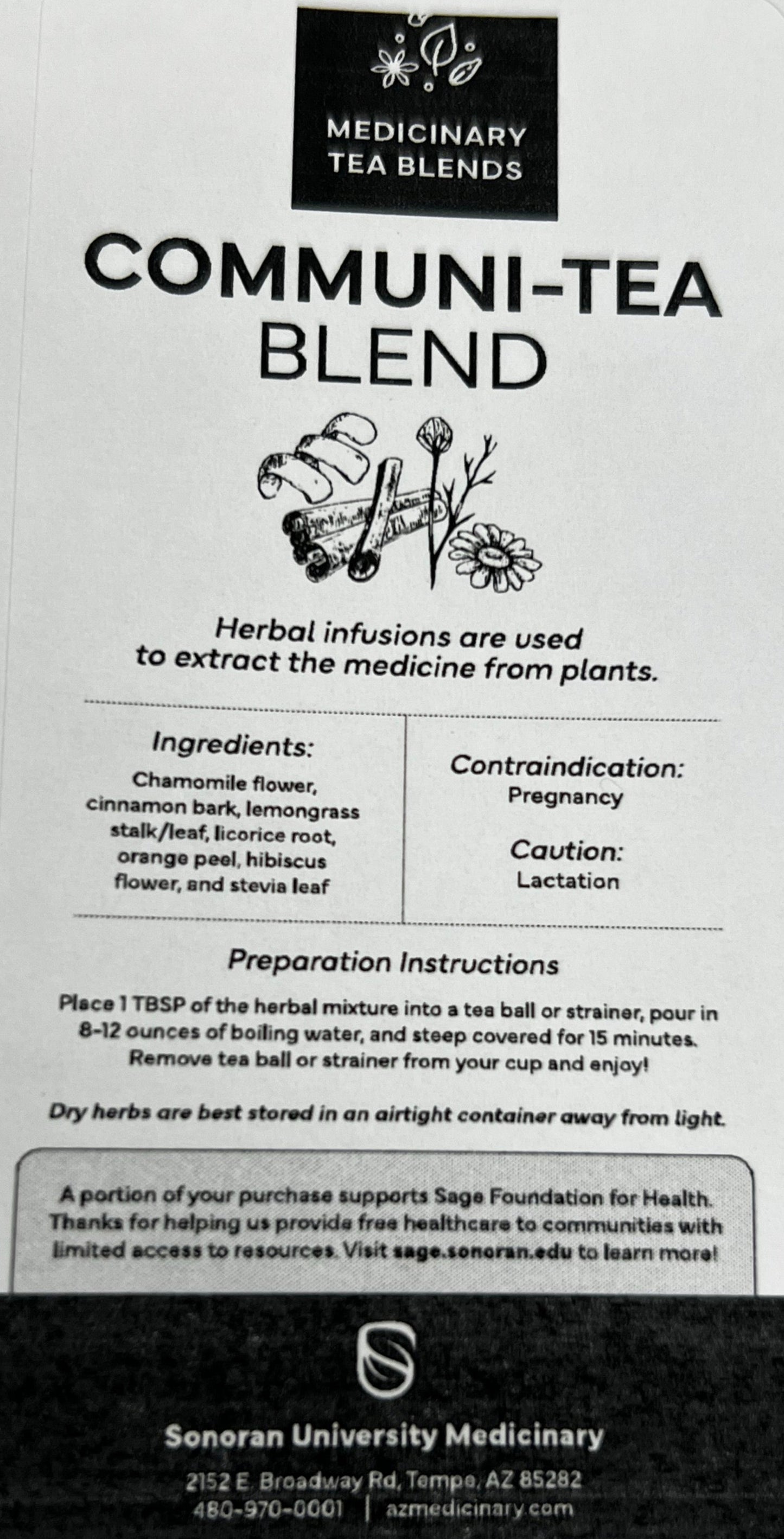 Pre-Bagged Communi-Tea Blend
