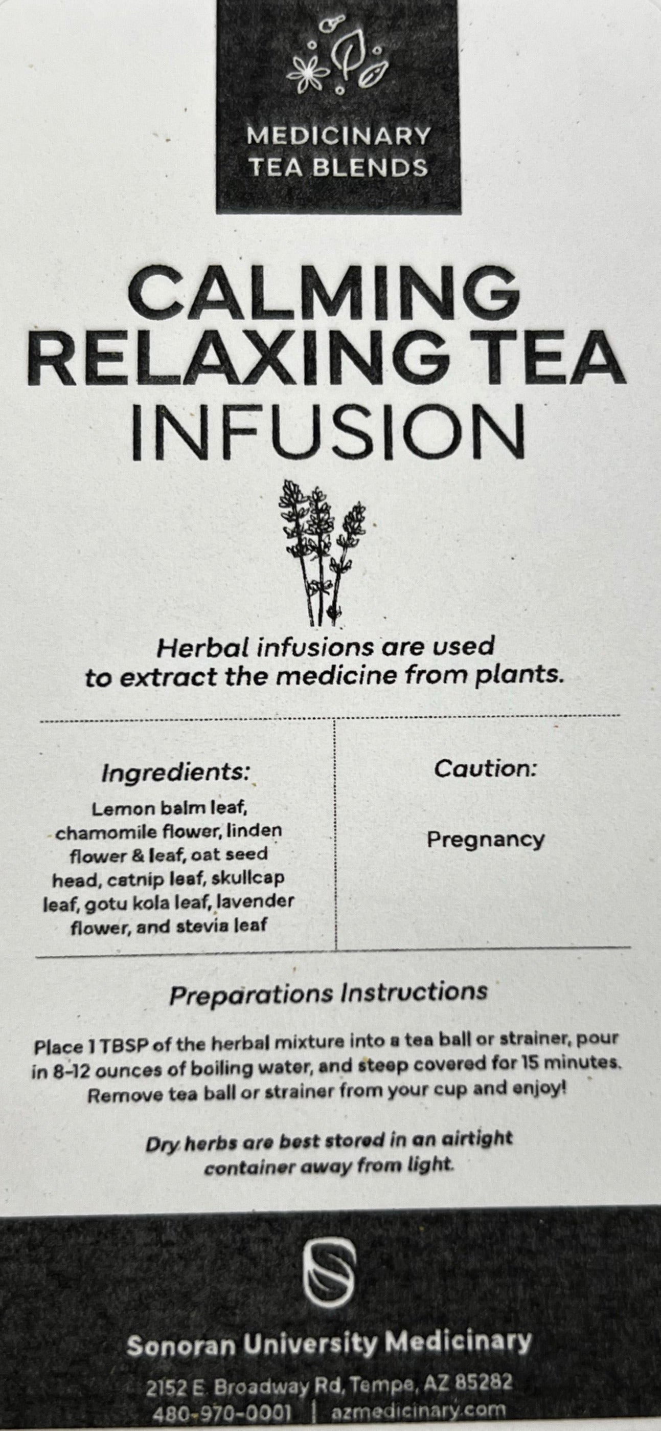 Pre-Bagged Calming and Relaxing Tea Blend