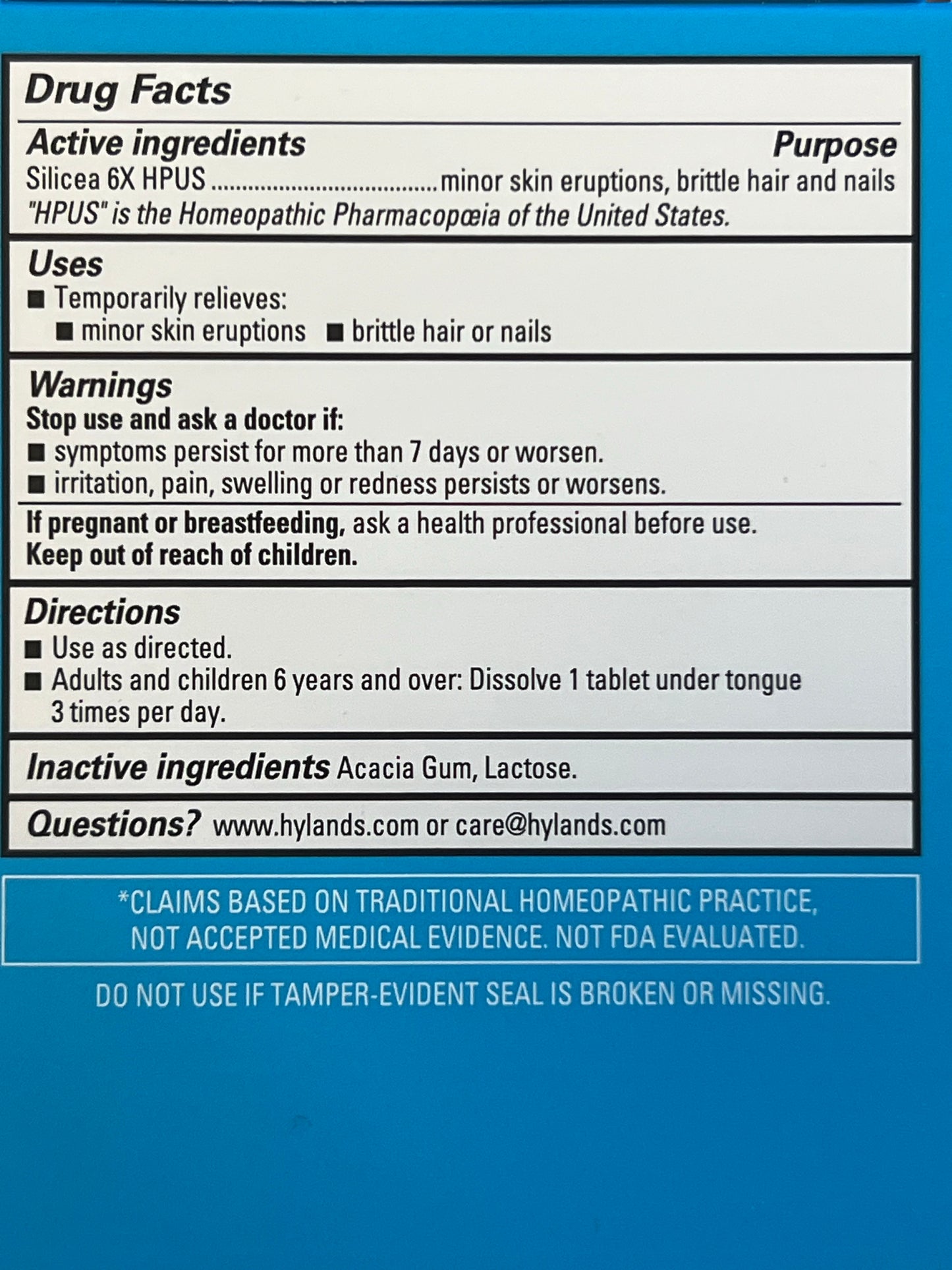 Silicea 6x Cell Salts #12