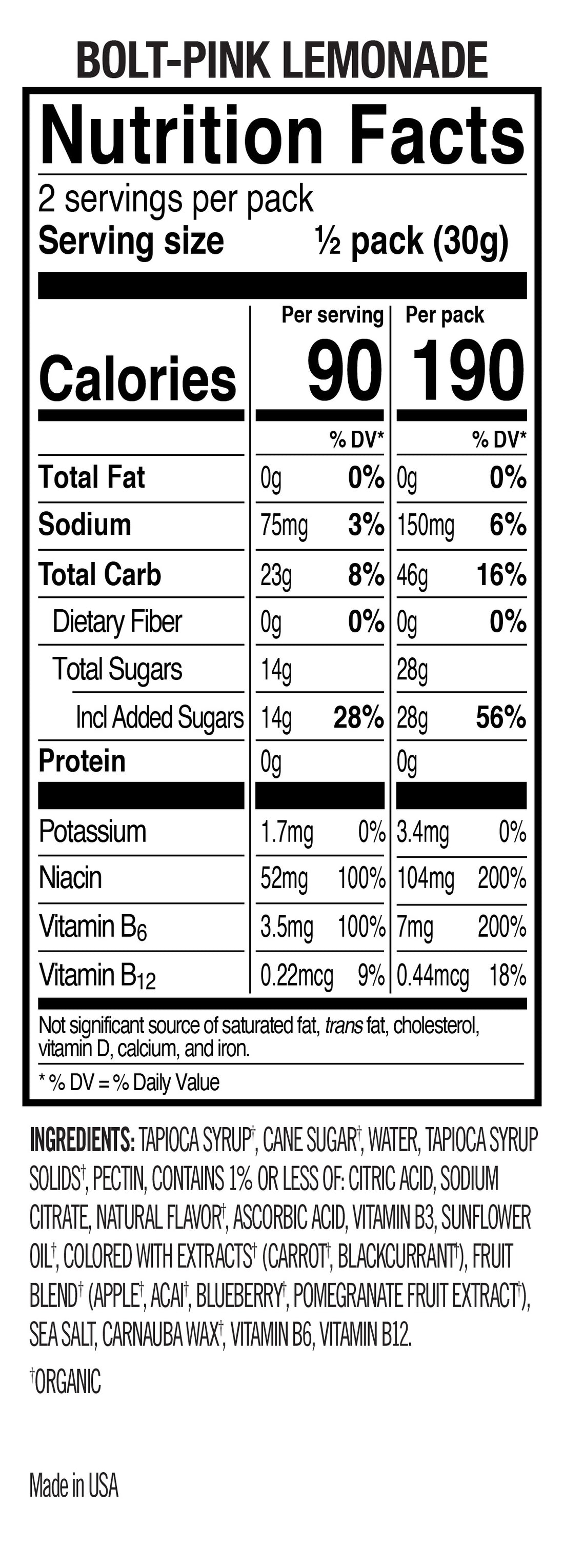 Probar Bolt Organic Energy Chews