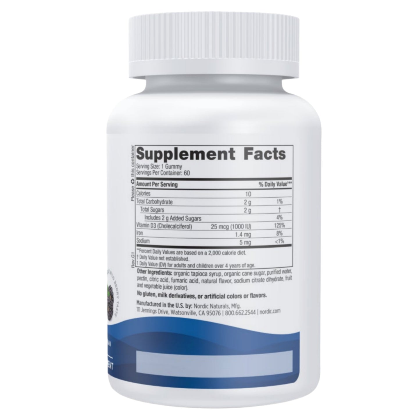 Vitamin D3 Gummies 1000iu - Wild Berry