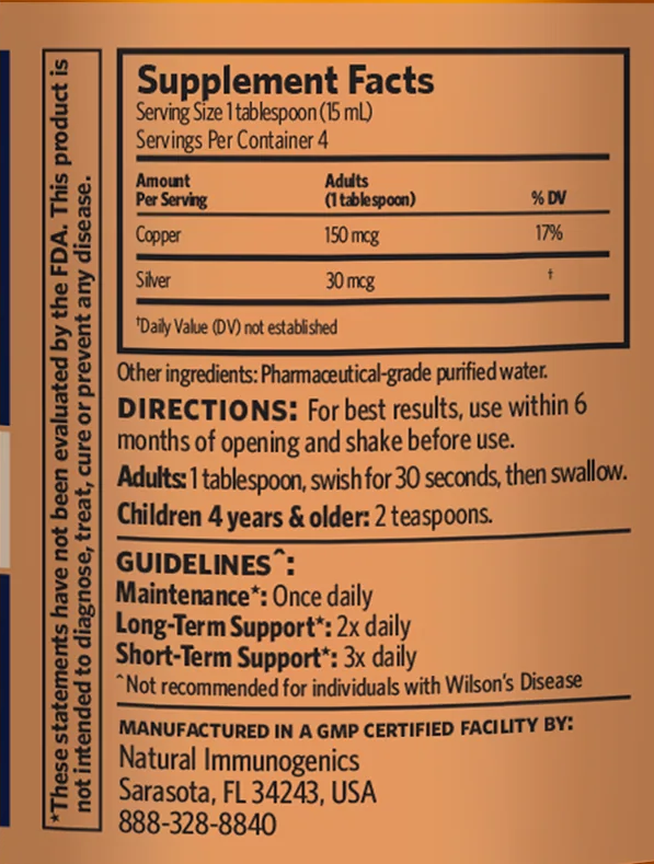 Bio-Active Copper Hydrosol - Twist Top