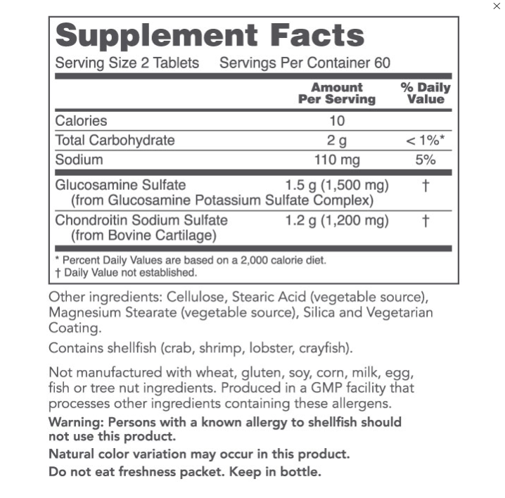 Glucosamine and Chondroitin Extra Strength