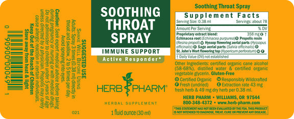 Soothing Throat Spray Compound 1oz