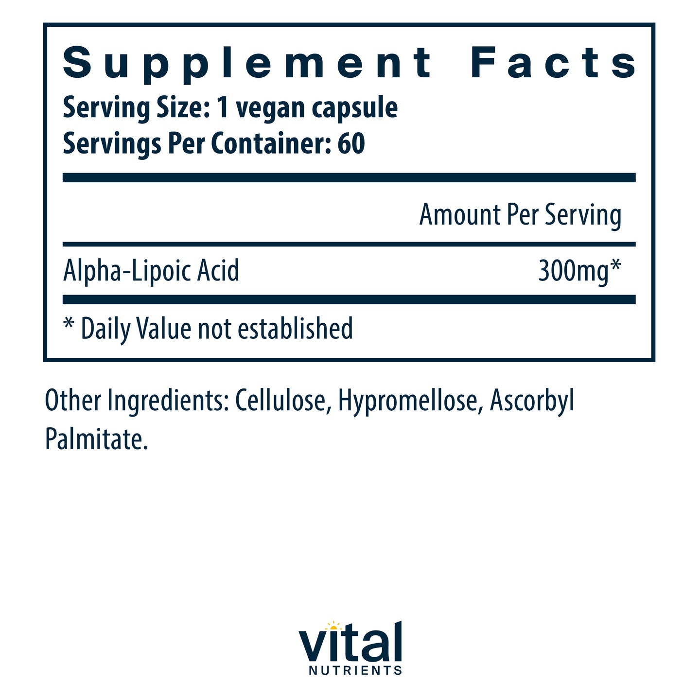 Alpha Lipoic Acid 300mg