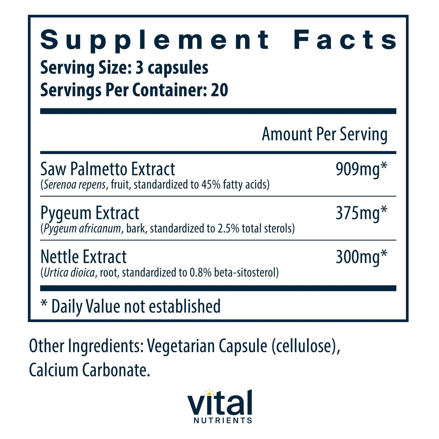 Saw Palmetto/Pygeum/Nettle Rt
