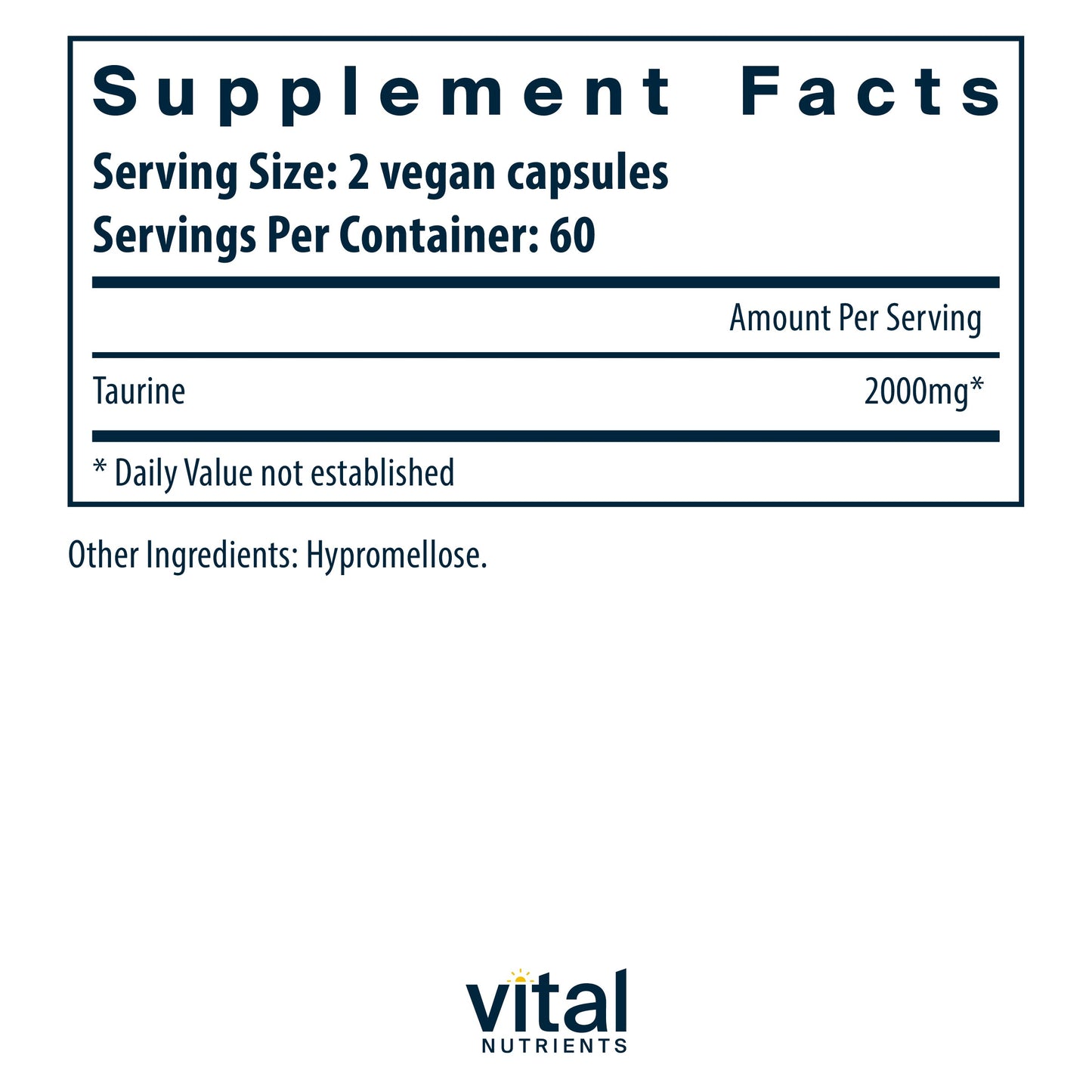 Taurine 1000mg