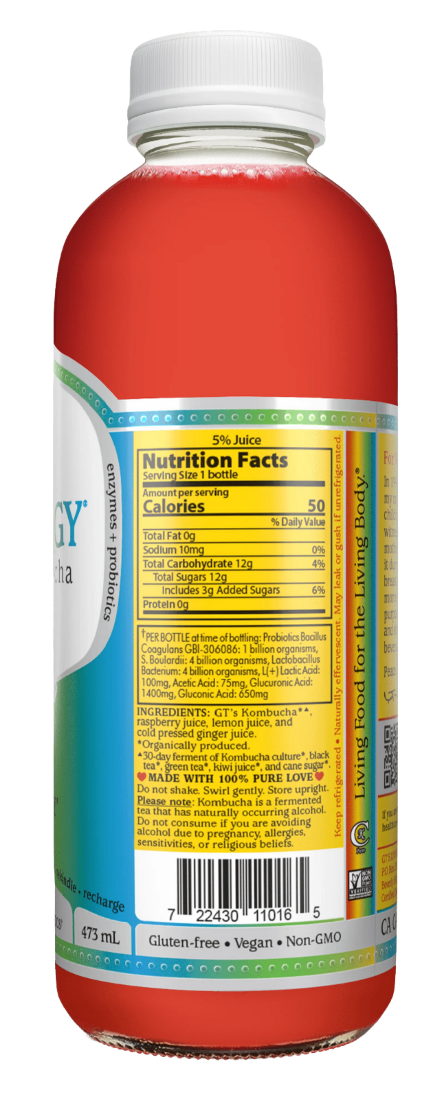 GT's Synergy Raw Kombucha