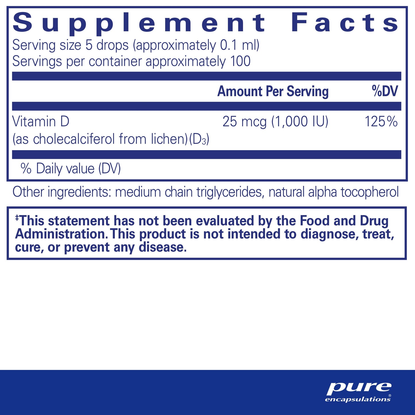 Vitamin D3 (Vegan) Liquid 1000IU