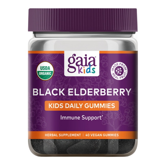 GaiaKids Black Elderberry Daily Gummies