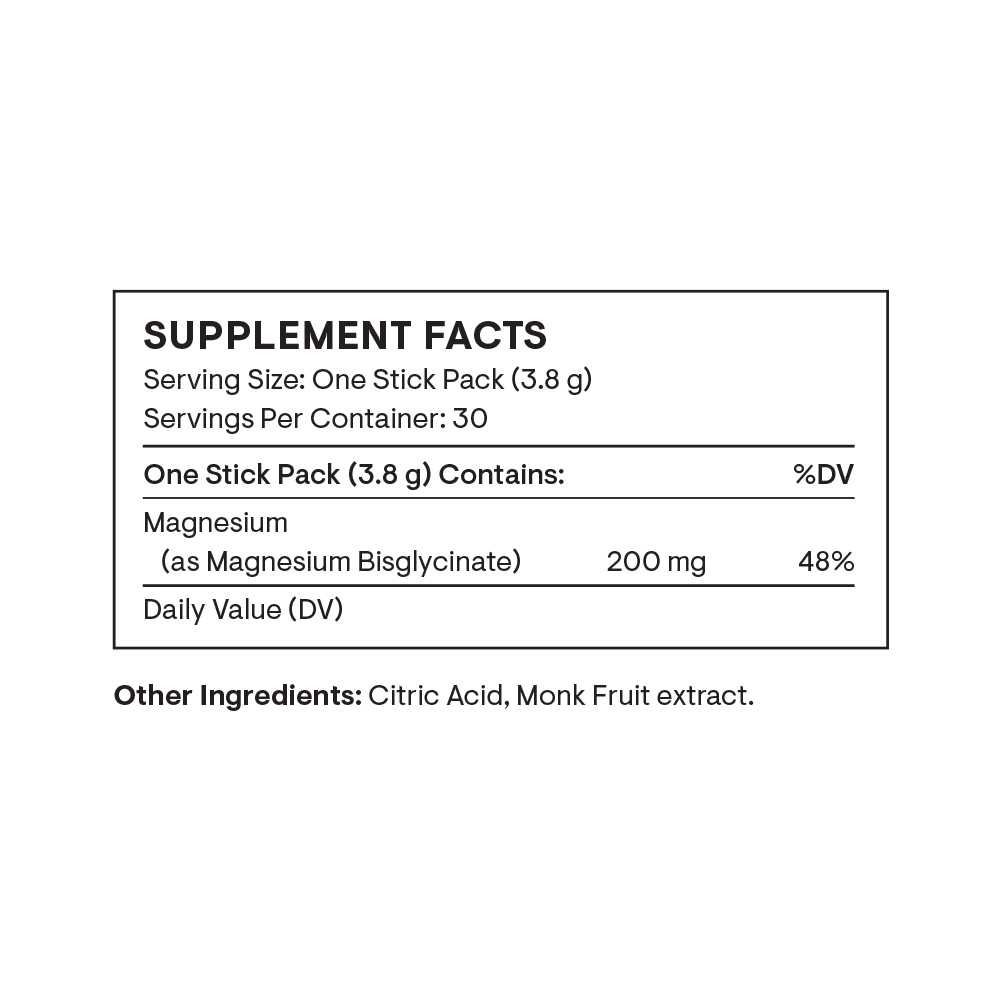 Magnesium Bisglycinate - Travel Packs