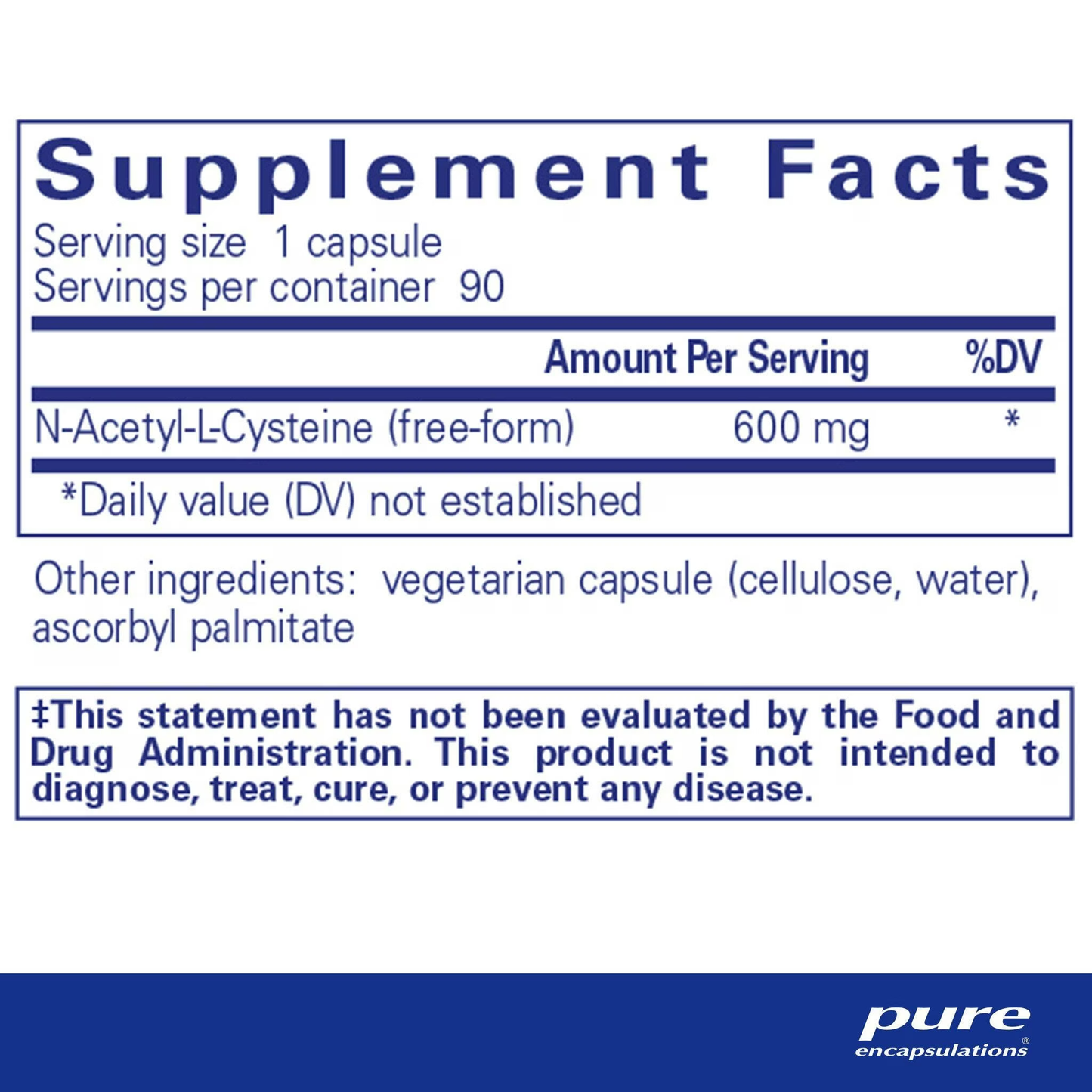 NAC 600mg (N-Acetyl-L-Cysteine)