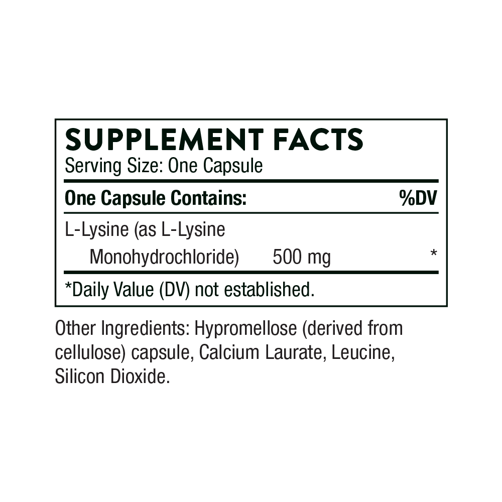L-Lysine, 500 Mg