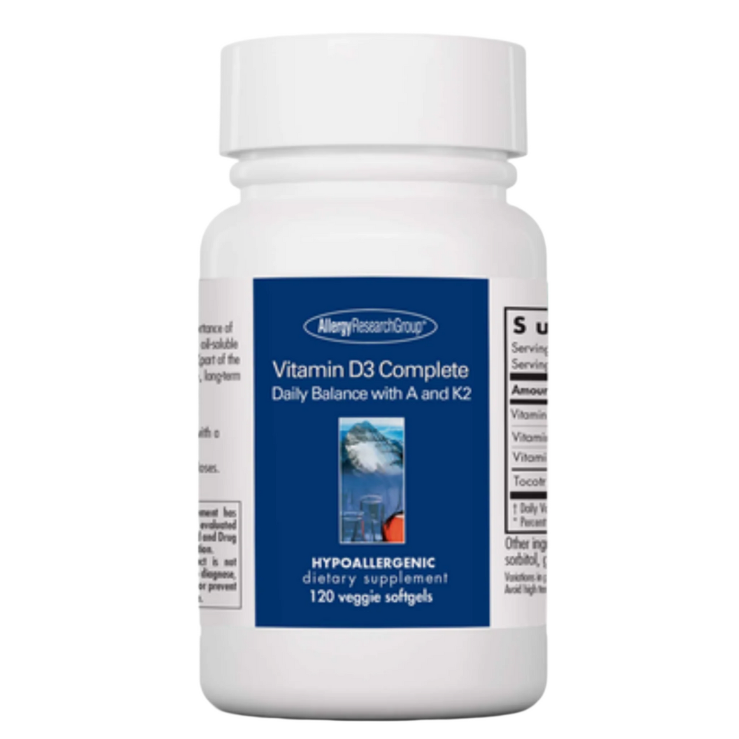Vitamin D3 Complete Daily Balance w/A and K2