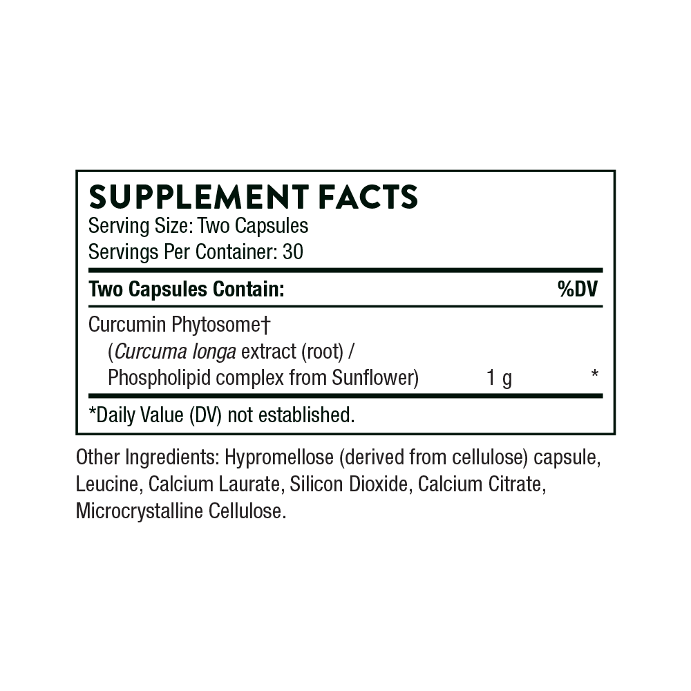 Curcumin Phytosome 500mg - NSF (30 serving)