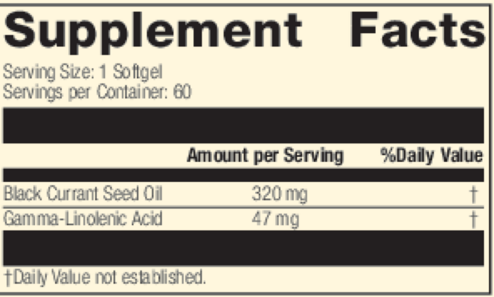 Black Currant Seed Oil