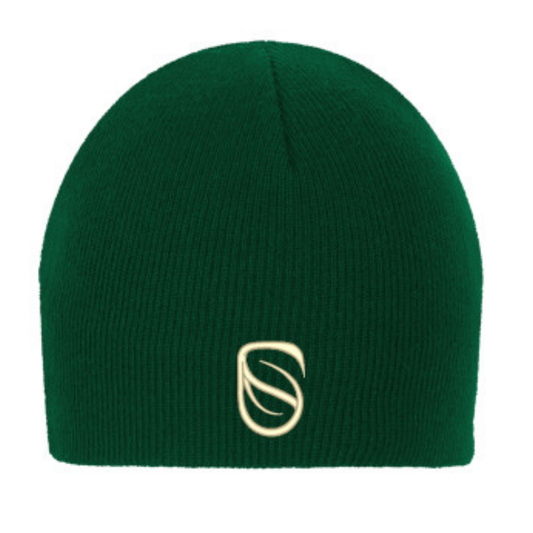 Dark Green Knit Beanie 'Sonoran Icon'