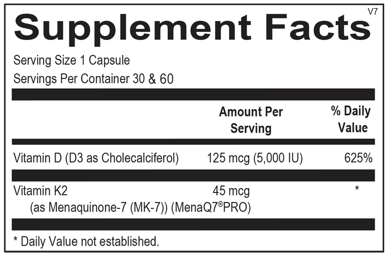 Vitamin K2 w/ D3