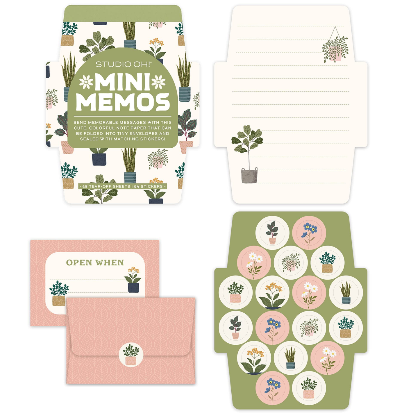 Plant Lover Mini Memo with Stickers