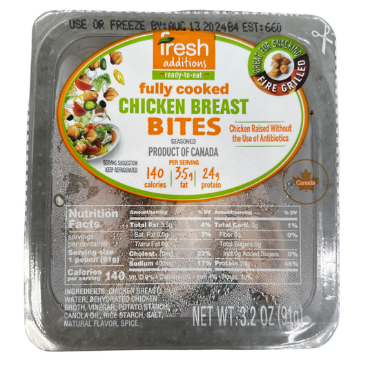 Fully Cooked Chicken Breast Bites