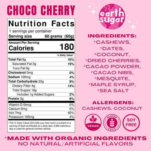 Earth Sugar Energy Bars