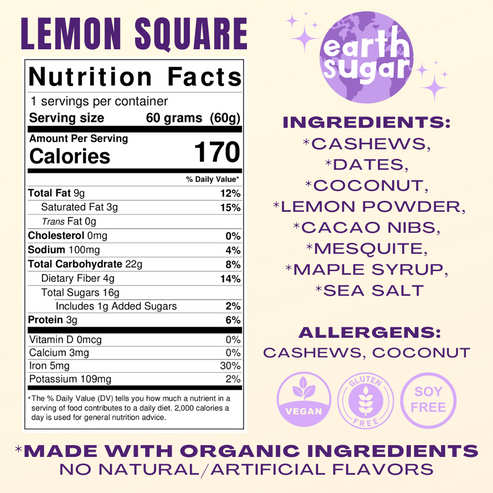 Earth Sugar Energy Bars